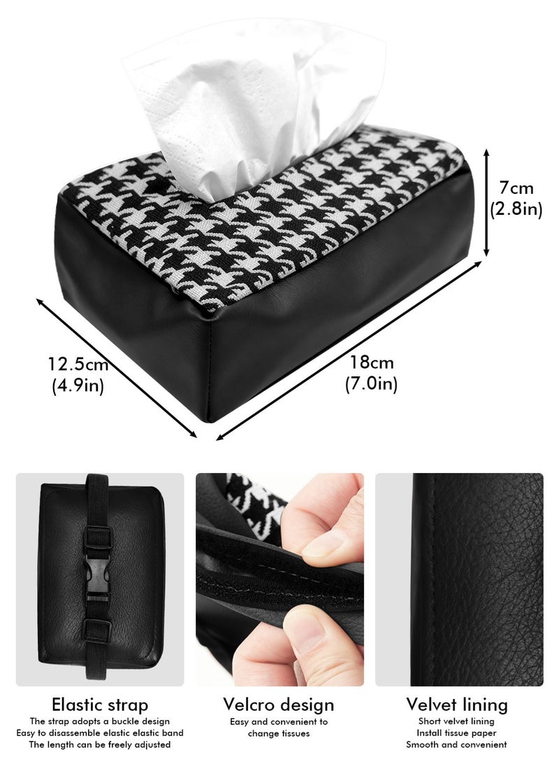 HomarKet Car Tissue Holder Leather –Tissue Box Holder for Car | Leather Tissue Box Cover | Hanging Tissue Box Holder - Image 5