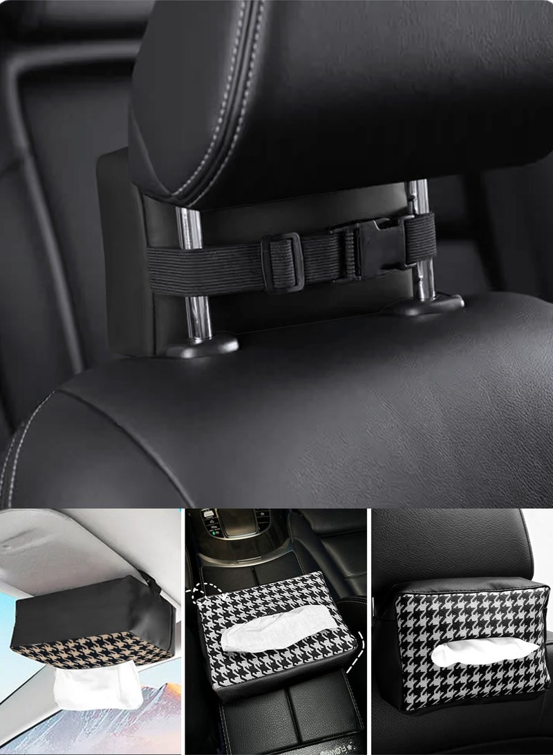 HomarKet Car Tissue Holder Leather –Tissue Box Holder for Car | Leather Tissue Box Cover | Hanging Tissue Box Holder - Image 4