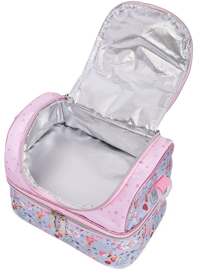 Eazy Kids - Dual Compartment Lunch Bag Love - Pink - Image 1