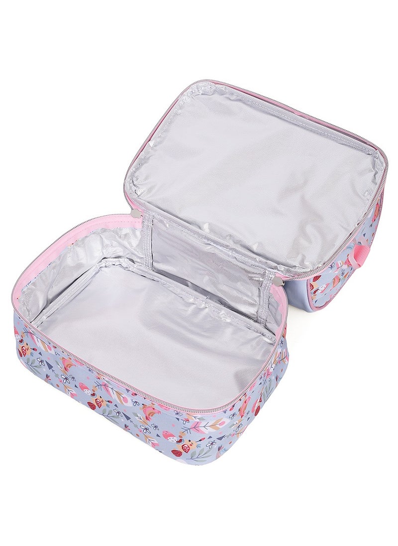 Eazy Kids - Dual Compartment Lunch Bag Love - Pink - Image 1
