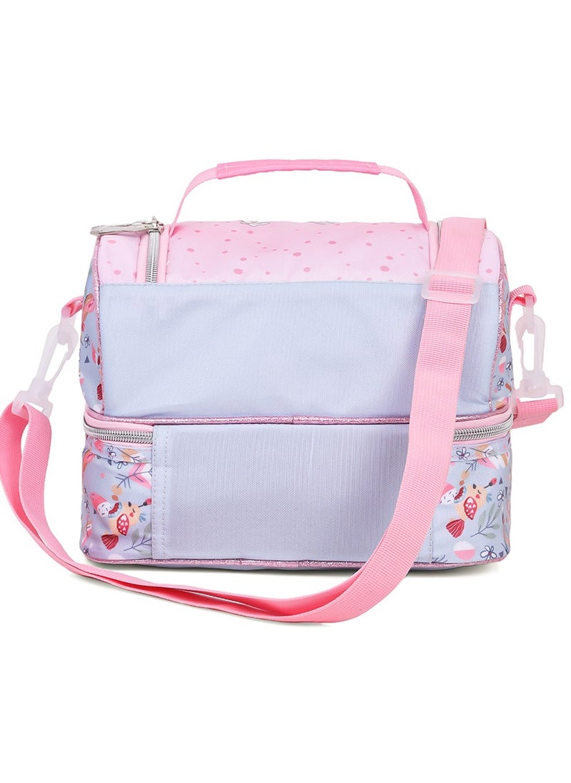 Eazy Kids - Dual Compartment Lunch Bag Love - Pink - Image 1