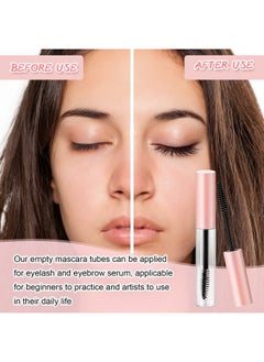 Maitys 30 Pieces 10 ml Empty Mascara Tubes Eyelash Wand Refillable Clear Bottles Cream Container with 4 Pieces Transparent Funnels Transferring Castor Oil for DIY Cosmetics (Pink)  - Image 5