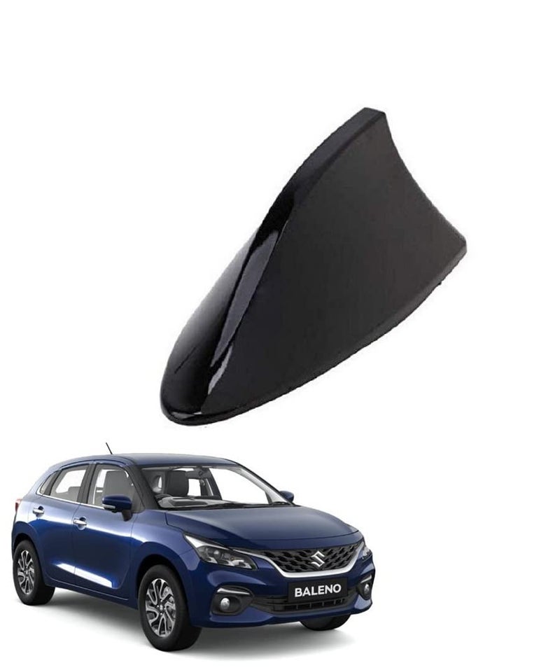 SPREADX Shark Fin Roof Antenna Aerial ABS AM/FM Radio Signal Compatiable with Maruti Suzuki Baleno T-2 Black - Image 1
