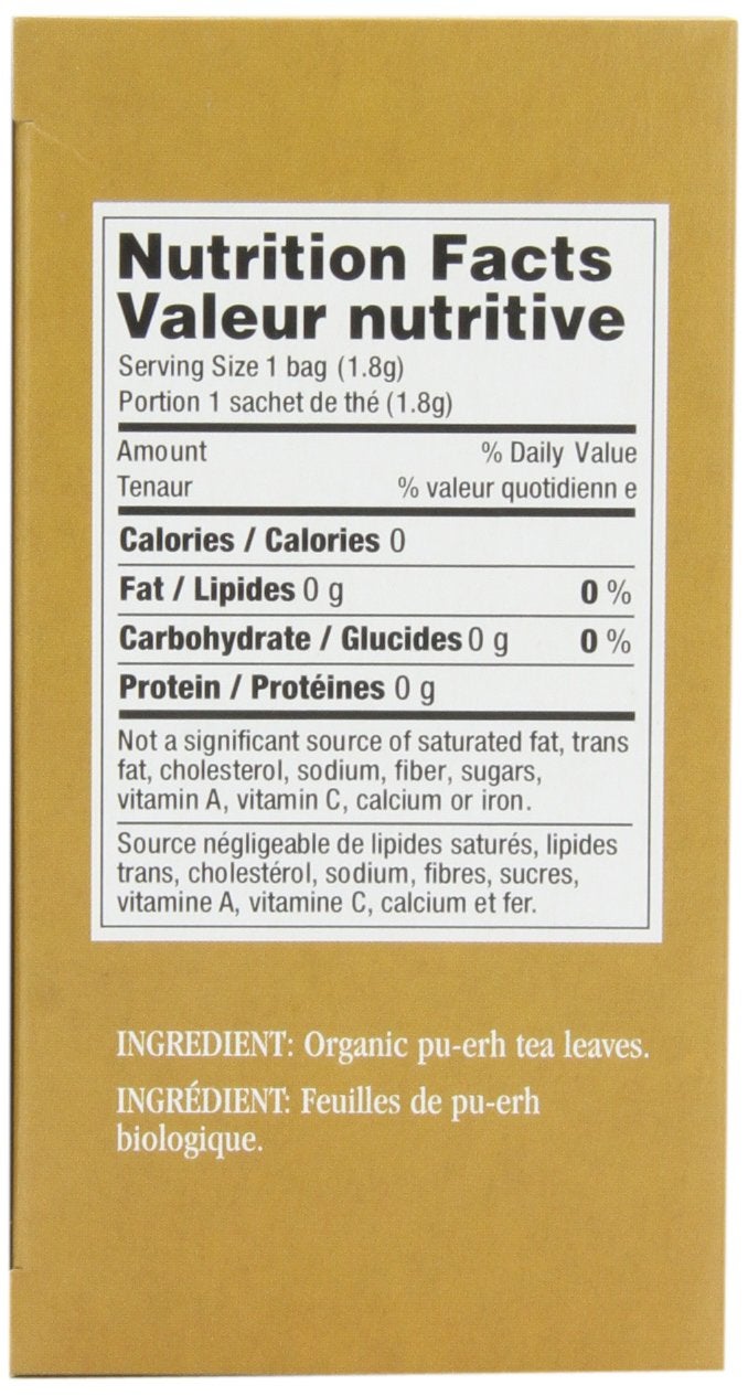Uncle Lee's Tea Imperial Organic Tea, Pu-Erh, 18 Tea Bags (Pack of 4) - Image 2