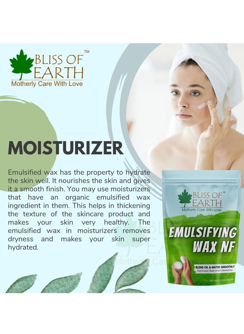BLISS OF EARTH Bliss of Earth 16 OZ Emulsifying Wax NF Cosmetic Grade Wax Best for Thickening Soap Lotion Body Moisturizer & DIY Products 453gm  - Image 5