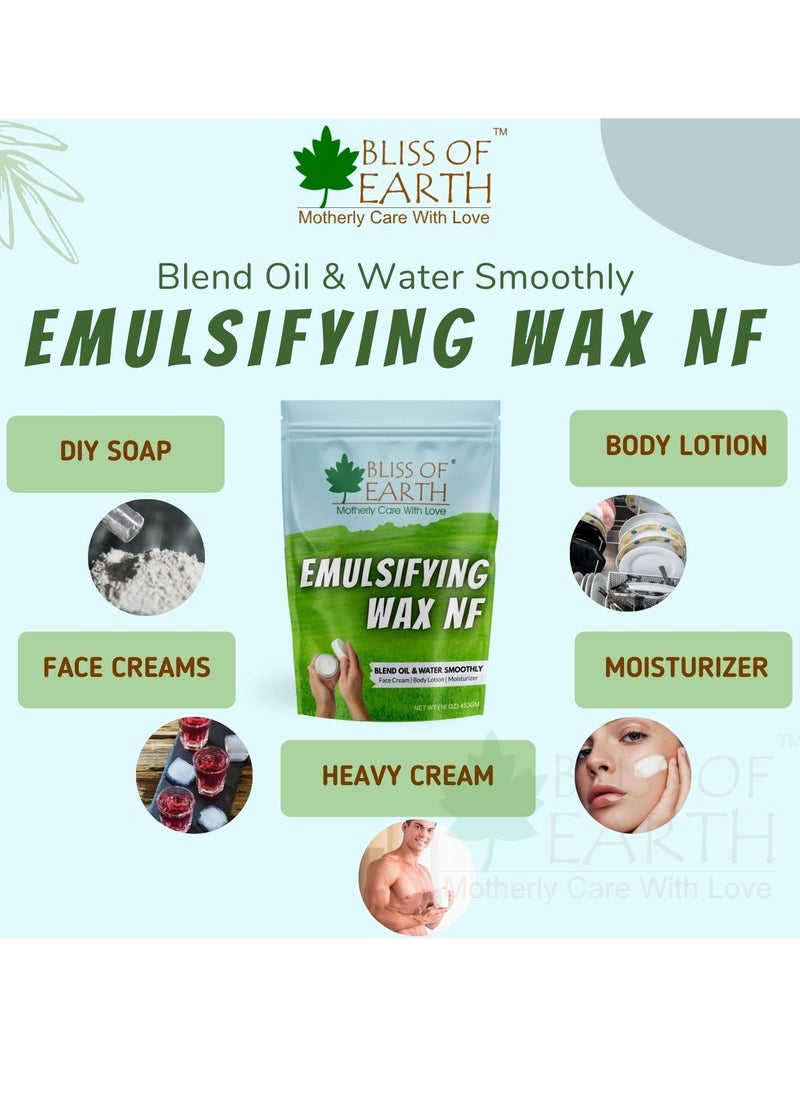 BLISS OF EARTH Bliss of Earth 16 OZ Emulsifying Wax NF Cosmetic Grade Wax Best for Thickening Soap Lotion Body Moisturizer & DIY Products 453gm  - Image 2