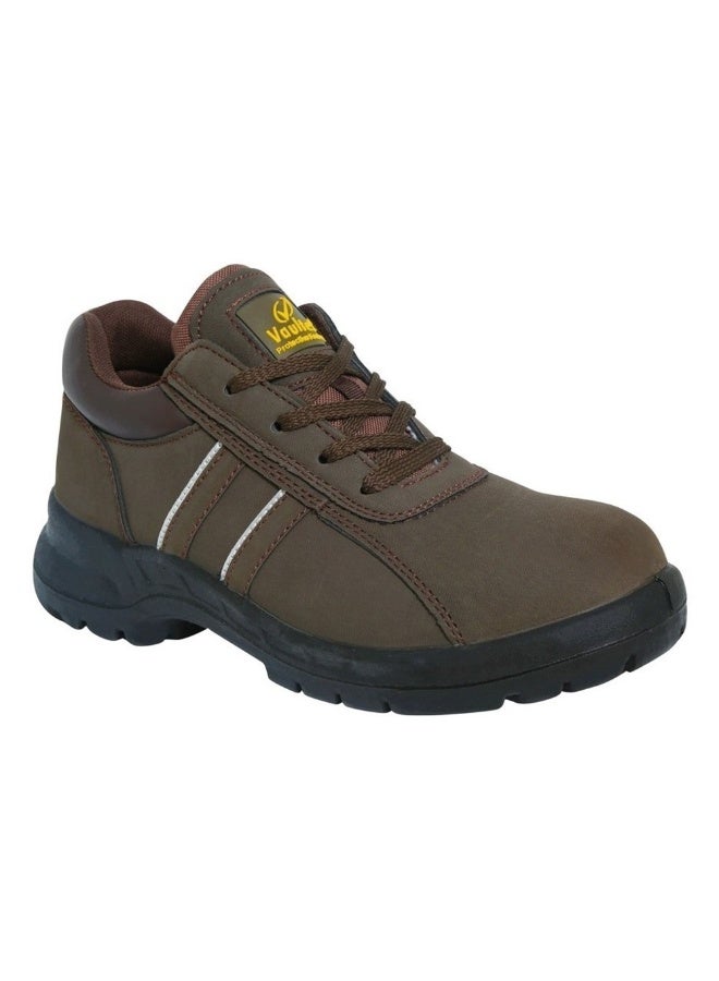 Vaultex MLR Low Ankle Safety Shoes, Brown, 43 - Image 1