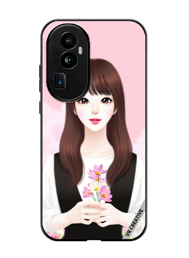 VR CREATIVE Protective Case Cover For Oppo Reno 10 Pro Plus Cute Anime Girl Design Multicolour - Image 1