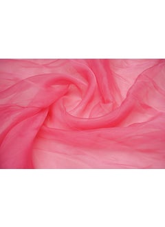 Pehnava Fab Studio Tissue Organza Fabric for Dress Cloth Material for Use in Fancy Garments Making Frocks GownsDresses and Also Wrapping Party Wedding DecorationsPale Violet Red5 Meter
