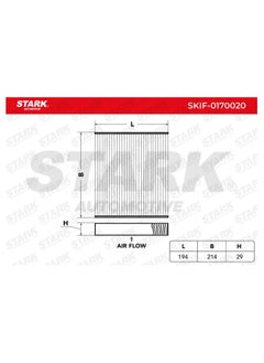 Stark STARK - POLLEN FILTER / CABIN FILTER FOR LAND ROVER / JAGUAR - LR055993 / T2H8151  - Image 5