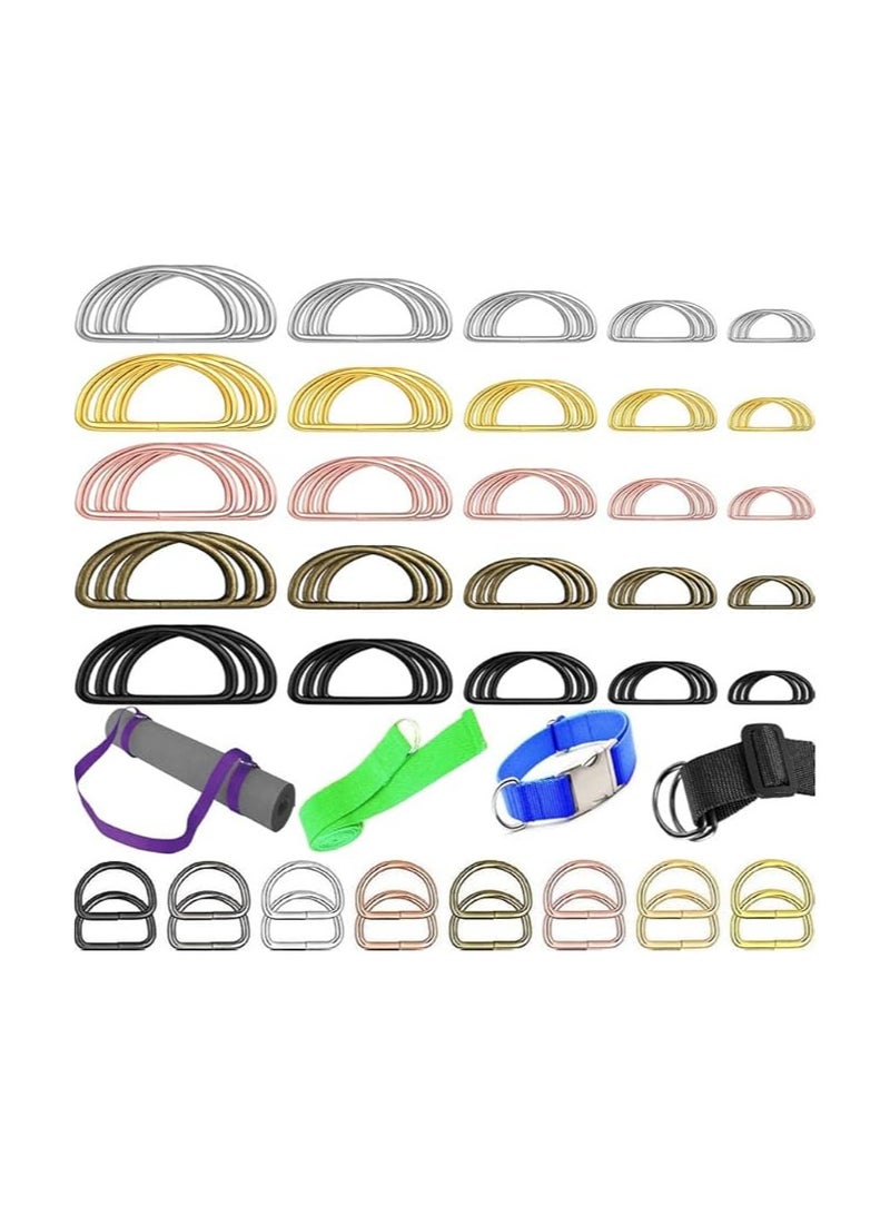 DIY Crafts DIY Crafts 1" inch Round Swivel Snap Hooks and Round Rings, Metal Swivel Lanyard Snap Round Hook, Slide Buckle for Bags, Wallets, Luggage Supplies (1" inch) (1 Pc D Ring, Antique Bronze)  - Image 1