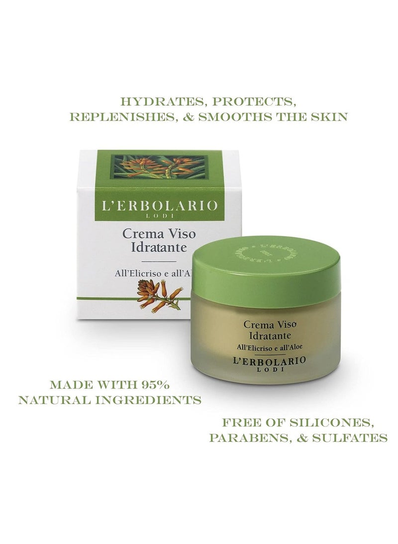 L'Erbolario L'Erbolario Moisturising Face Cream - Hydrating And Nourishing Treatment - Fast Absorbing, Non-Greasy - Light Texture Can Be Applied Day Or Night - Ideal Base For Luminous Makeup - 1.6 Oz - Image 1