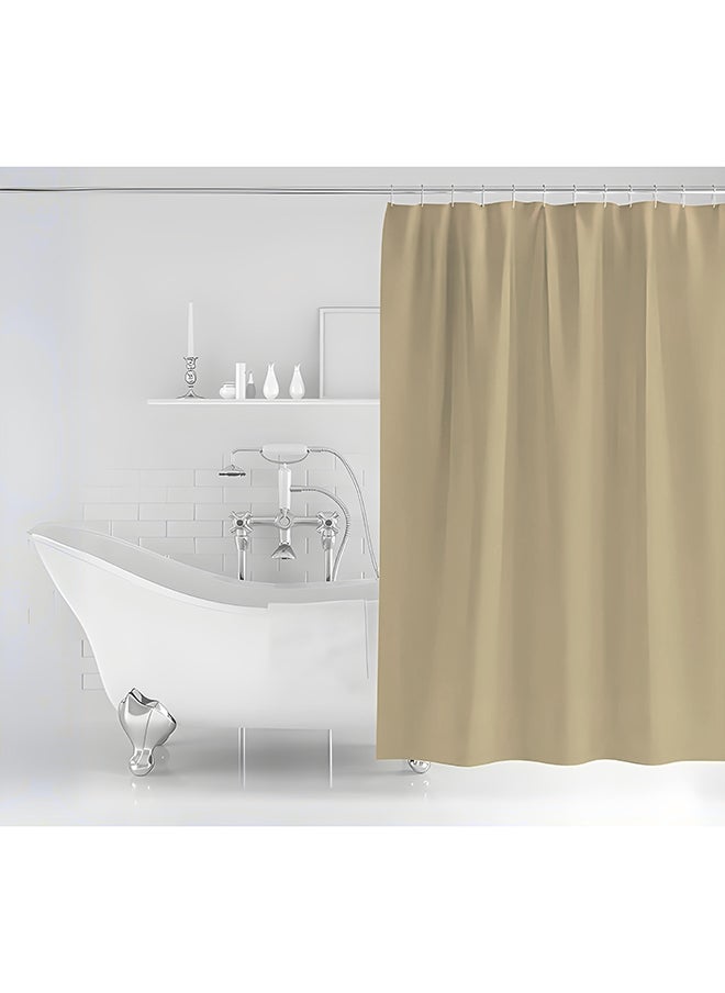 Feelings Feelings Bath Shower Curtain Sand Beige 200X200Cm  - Image 1