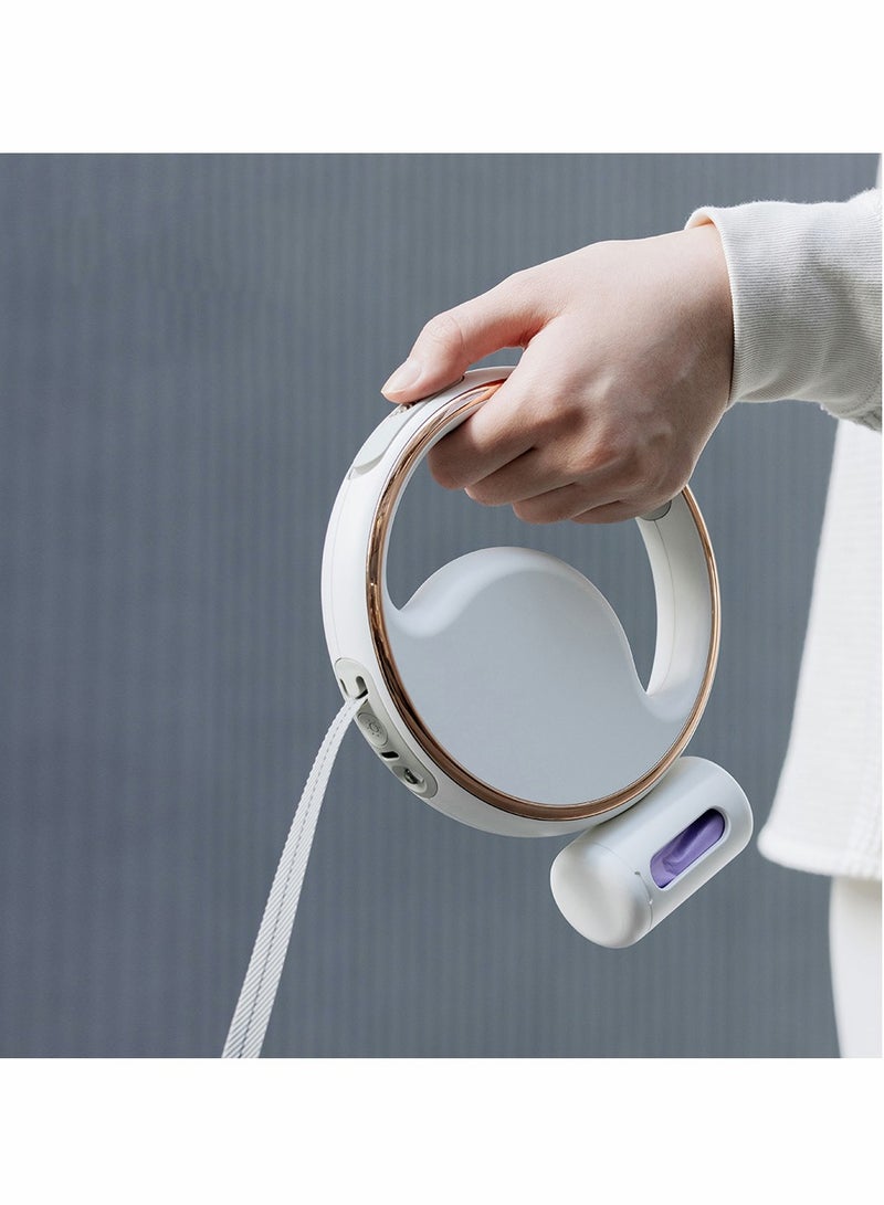 Luckam Retractable Dog Lead Extendable 3M/10FT, Extendable Dog Lead 360¬∞Tangle-Free Smooth&Durable Nylon Tape with Anti-Slip Handle, One-Handed Brake for Small Medium Dogs and Cats - Image 5