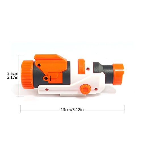 AngelReally Plastic Tactical Flashlight for Nerf Modify Toy Nerf Gun Modulus Regulator Toy Gun Modified Part Tactical Flashlight Blue Light - Image 5