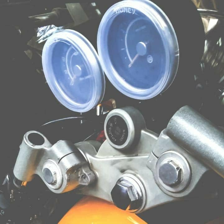 NitroRider Speedo Meter, AMP Meter and Tank Cap + Gear Shift Rubber+ Nut Cover for All Classic, Standard and Electra Models (Interceptor Cap) - Image 2