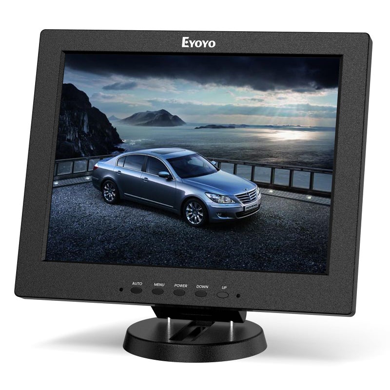 EYOYO شاشة إييو 12 بوصة HDMI مع مدخل BNC VGA AV HDMI 800x600 شاشة ملونة HD محمولة 4:3 TFT LCD مع مكبر صوت مدمج - Image 1
