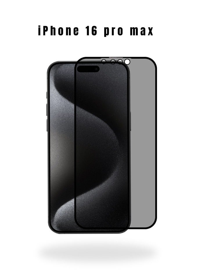 Desert Diamond Hardness Soft Privacy Screen Protector for iPhone 16 PRO MAX, Anti-Spying - Image 4