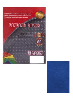PARTNER 100-Piece Embossed A4 Binding Sheet Blue 