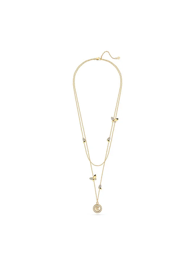 CERRUTI 1881 Butterfly 4.0 Gold Necklace with Crystal Pendant for Women