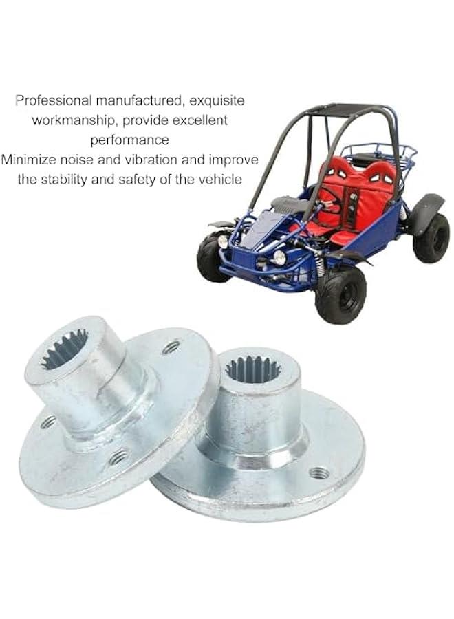 زوج من محور العجلة الخلفية 17T 3 مسامير، محور المحور الحي للكارت، محور العجلة الخلفي المصنوع من سبائك الصلب، عمود المحور الخلفي، عجلة أمامية خلفية مقاس 5 بوصات للدراجات النارية الرباعية، مركبة ATV، كارت - Image 3