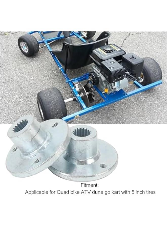 زوج من محور العجلة الخلفية 17T 3 مسامير، محور المحور الحي للكارت، محور العجلة الخلفي المصنوع من سبائك الصلب، عمود المحور الخلفي، عجلة أمامية خلفية مقاس 5 بوصات للدراجات النارية الرباعية، مركبة ATV، كارت - Image 5