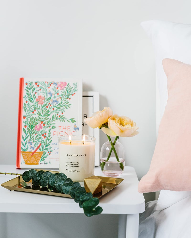 Brooklyn Candle Studio Santorini Classic 2 Wick Candle - Luxury Scented Candle, Vegan Soy Wax, Hand Poured in The USA, 70 Hour Slow Burn Time - 13oz - Image 3