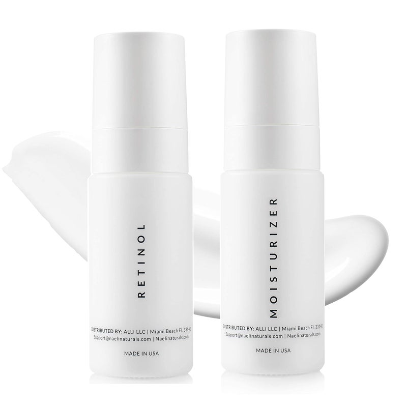 NAELI Face Moisturizer SPF 30 & Retinol Cream, Day & Night Anti Aging Collagen & Hyaluronic Acid Skincare Gift & Holiday Set for Women & Men, Hydrates & Reduces Wrinkles, Natural & Cruelty Free, 1.4oz - Image 2