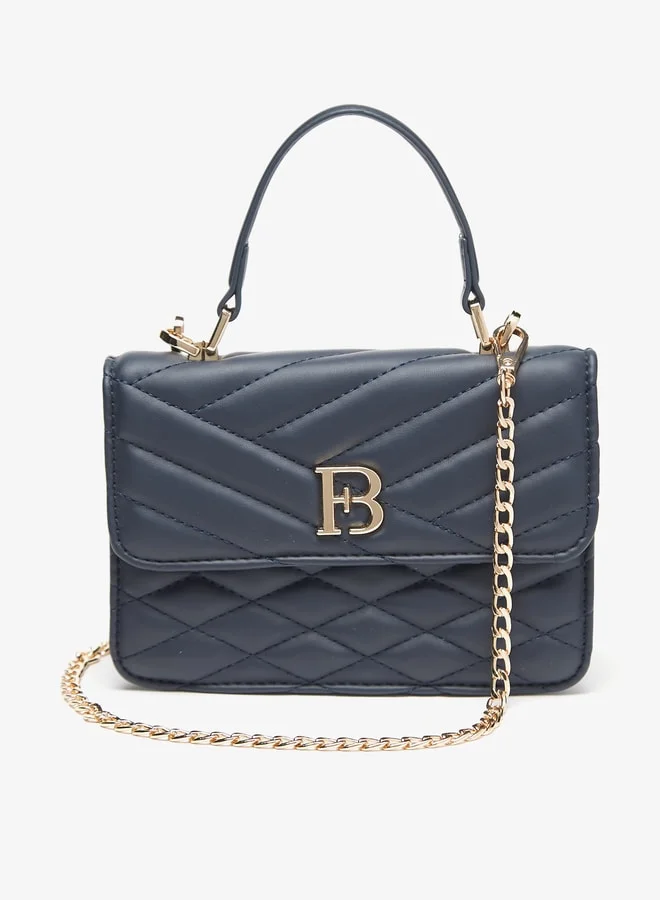 فلورا بيلا من شو إكسبرس Women Quilted Satchel Bag with Grab Handle and Chain Strap