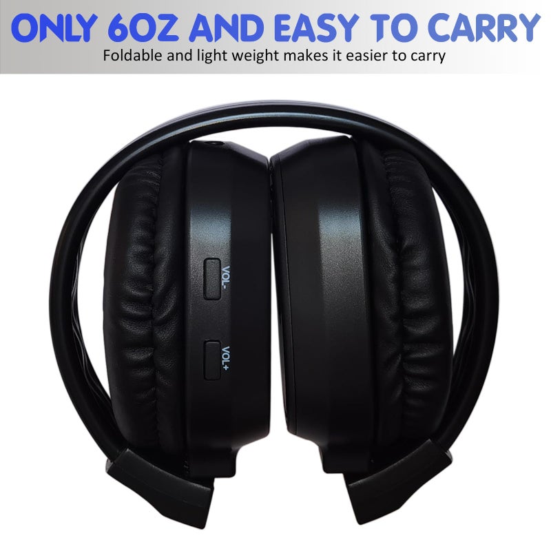 SWDSTP Portable Personal FM Radio Headphones with Good Reception, LED Display, Soft Ear Muffs, FM Headset Radio for Walking, Jogging, Meeting FM Receiver, Powered by 2 AAA Batteries(Not Included) - Image 5