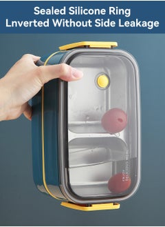 Lunch Box, Leakproof Double-Layer Lunch Container Stainless Steel Bento Box for Kids and Adults, Easy Clean and Airtight Design, Blue - pzsku/Z90D1D32757FA8C58979BZ/45/_/1727072182/cde5d001-e806-46f1-a178-f66626675427