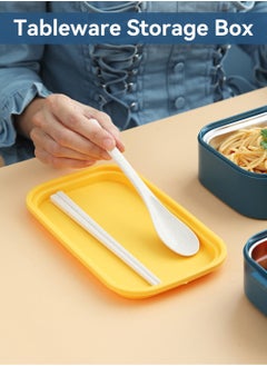 Lunch Box, Leakproof Double-Layer Lunch Container Stainless Steel Bento Box for Kids and Adults, Easy Clean and Airtight Design, Blue - pzsku/Z90D1D32757FA8C58979BZ/45/_/1727072184/144b0365-580f-47d8-92d2-fb634d5c8dde