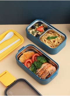 Lunch Box, Leakproof Double-Layer Lunch Container Stainless Steel Bento Box for Kids and Adults, Easy Clean and Airtight Design, Blue - pzsku/Z90D1D32757FA8C58979BZ/45/_/1727072260/06895019-cdac-455a-a47a-ceaeb14c4092