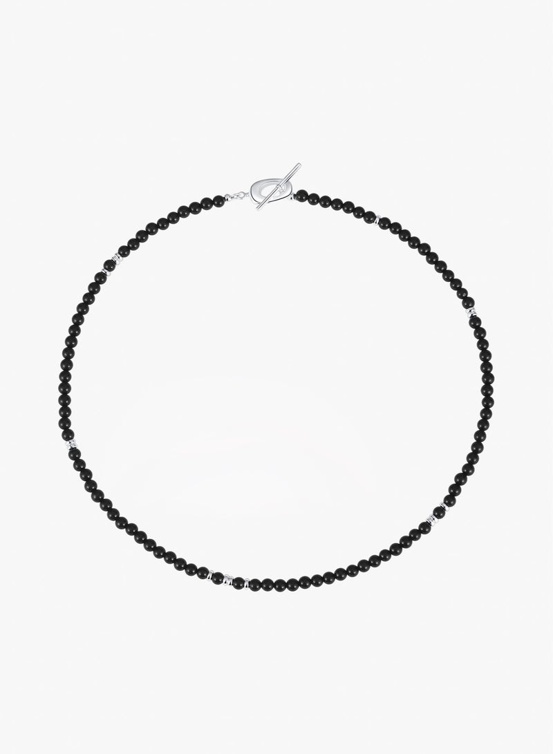Raia Midnight Rhythm Necklace - 925 Sterling Silver - Black Onyx - Image 2
