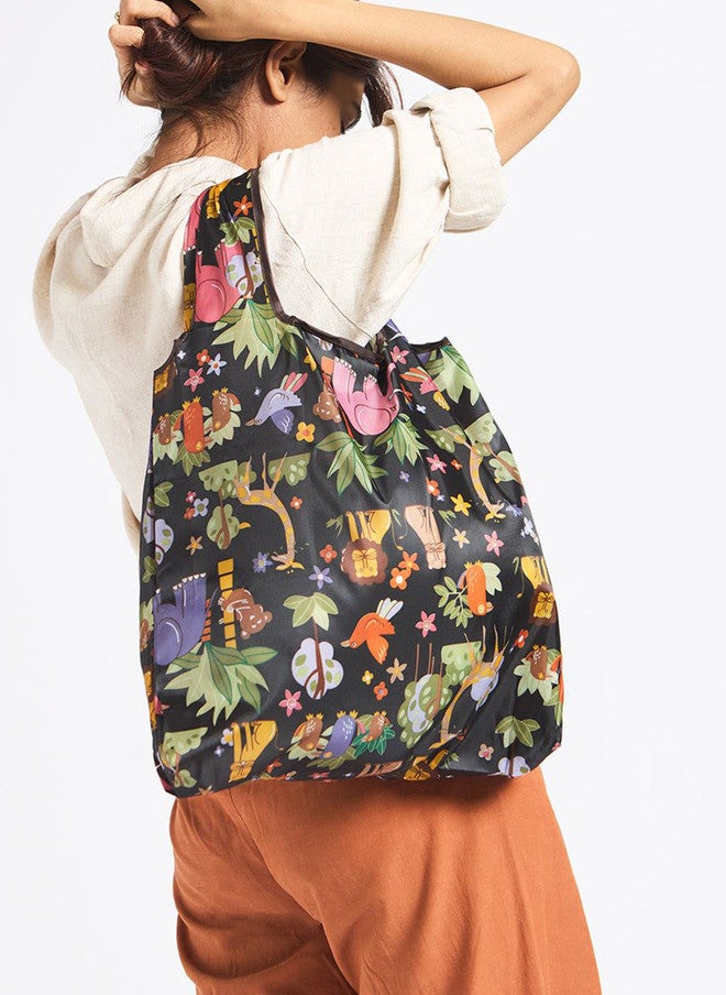 Chumbak Teal By Chumbak | Tropical Tales Shopping Bag - Image 5