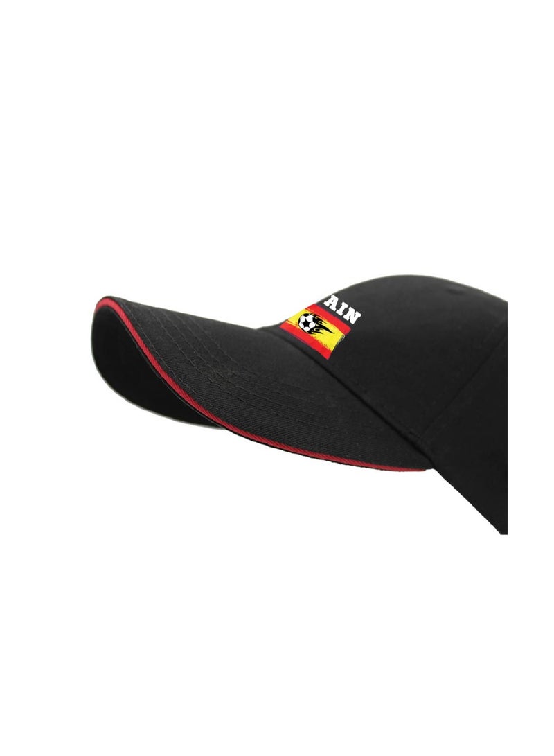 PRINTSHOP4ME Spain Unisex Adult Football Cap For Both Men And Women With Metal Adjustable Buckle Closure-Perfect For Football Fans,Match Days,Outdoor Activities And Everyday Wear - Image 5