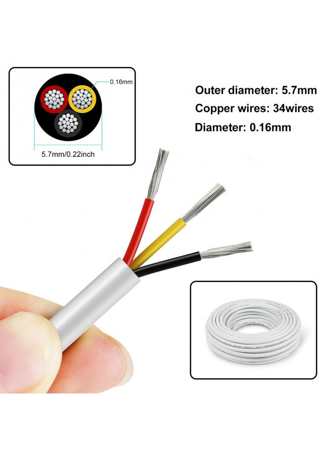 Bingotec 50FT 18 Gauge Wire 3 Conductor, 18AWG Electrical Wire, 18/3 Oxygen Free Stranded Tinned Copper Wire, Insulated Low Voltage Cable for LED Lamps Lights Automotive  - Image 3