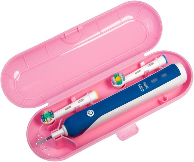 Nincha Portable Replacement Plastic Electric Toothbrush Travel Case for OralB Pro Series Pink - Image 1