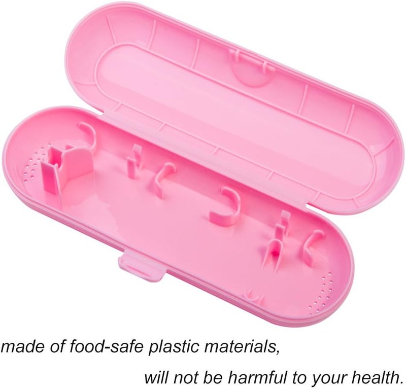 Nincha Portable Replacement Plastic Electric Toothbrush Travel Case for OralB Pro Series Pink - Image 2