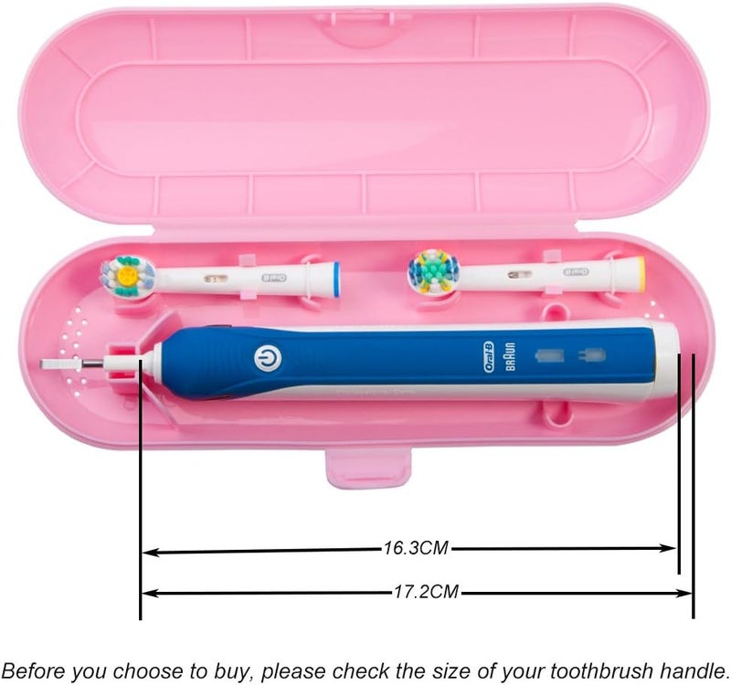 Nincha Portable Replacement Plastic Electric Toothbrush Travel Case for OralB Pro Series Pink - Image 4