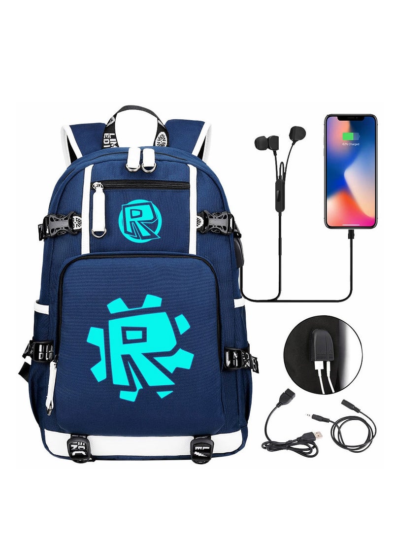 Roblox USB Earphones South Leisure Travel Backpack