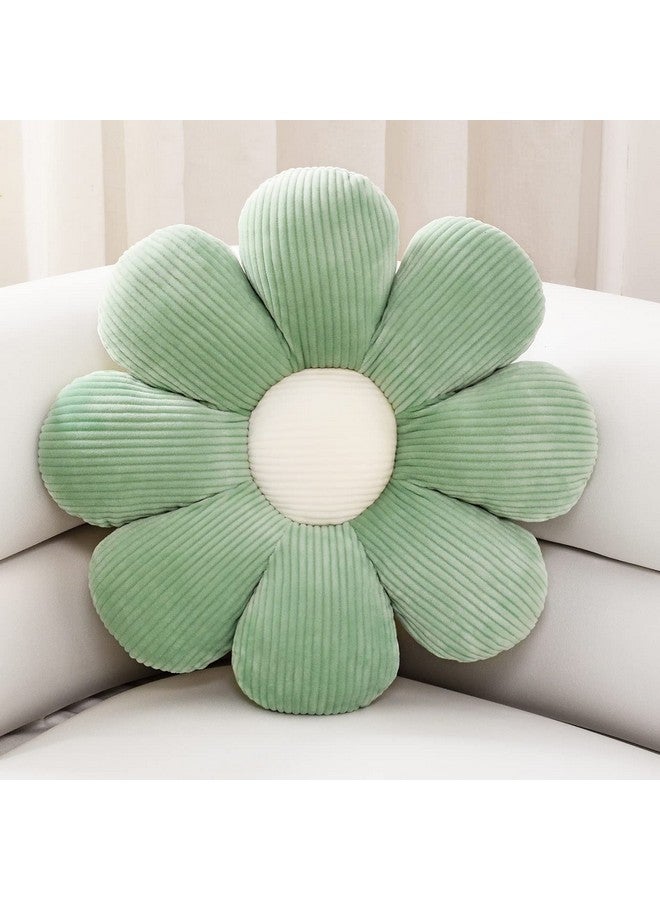 Sioloc Sioloc Flower Shaped Throw Pillow, Butt Cushion, Floor Pillow,Seating Cushion, Room Decor & Plush Pillow for Bedroom Sofa Chair(Green,15.7'') - Image 1