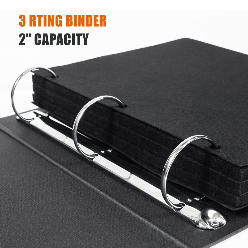 tutata Enamel Pin Display Binder, Pin Boards for Enamel Pin Display, Display and Trade Your Pins, 280 Pin Capacity, Pin Trading Book, Black - Image 4