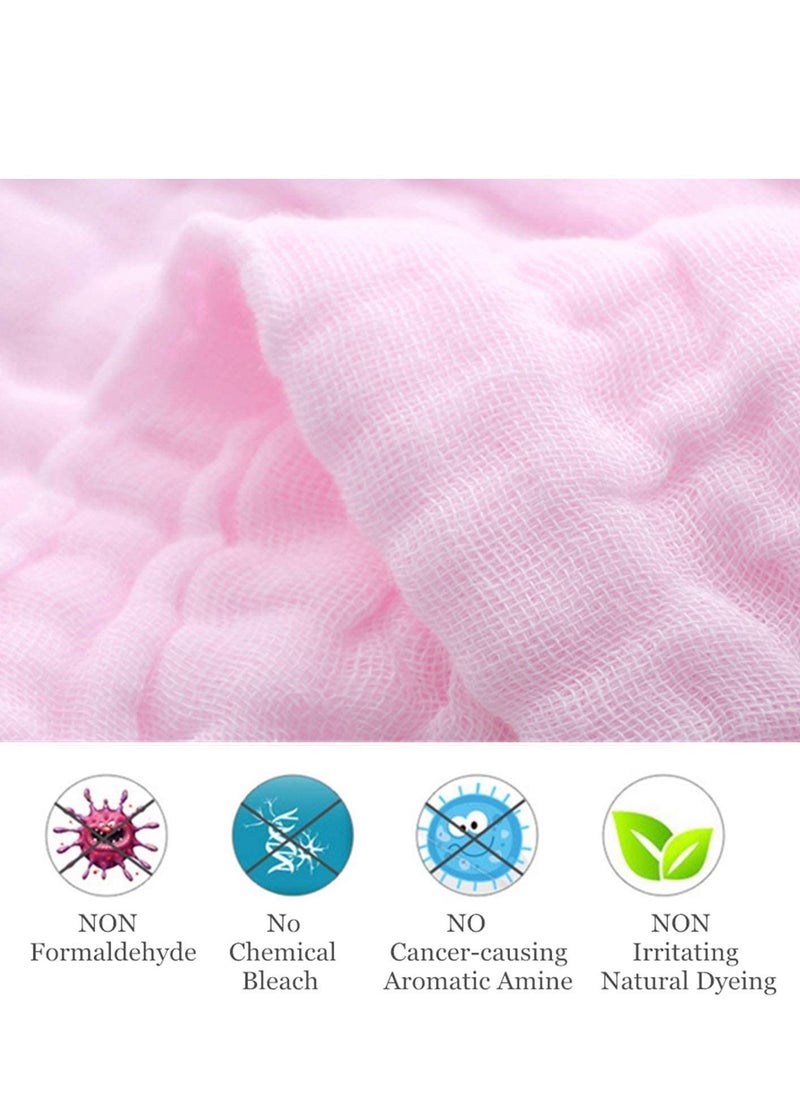 SKY-TOUCH 5pcs Muslin Baby Washcloths And Towels Natural Organic Cotton Baby Washcloths Soft Newborn Baby Towel And Muslin Washcloth For Sensitive Skin  - Image 3