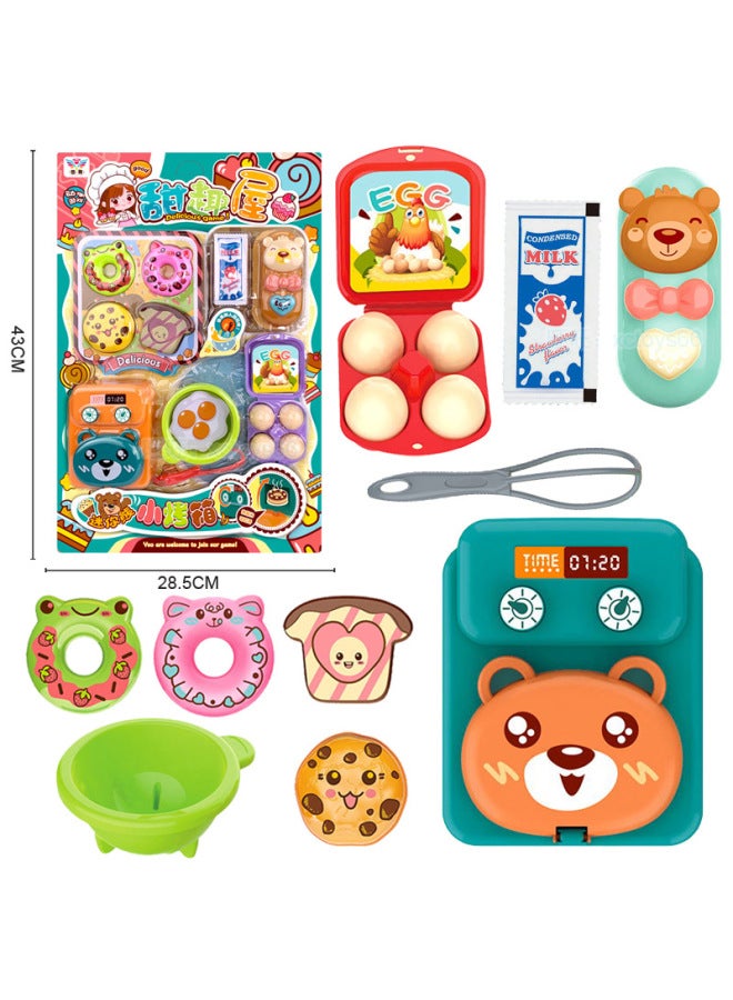 Innovative Children's Fruit Mixing Juicer Cutting Music Simulation Home Appliances Kitchen Play Toys-Color:53659 Hanging Board Installation 【youzhi Sweet House】 2288-30 - Image 1