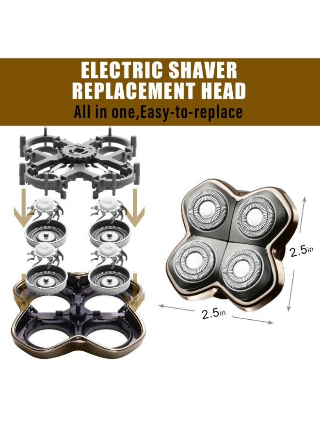 COSYONALL Shaver PRO 4 Head Replacement Blade Compatible with Skull PitbullButterfly kiss pro Palm ShaversElectric Shaver Head Shaver Blade for Bald Head Shavers for MenWomen 2 Pcs - Image 4
