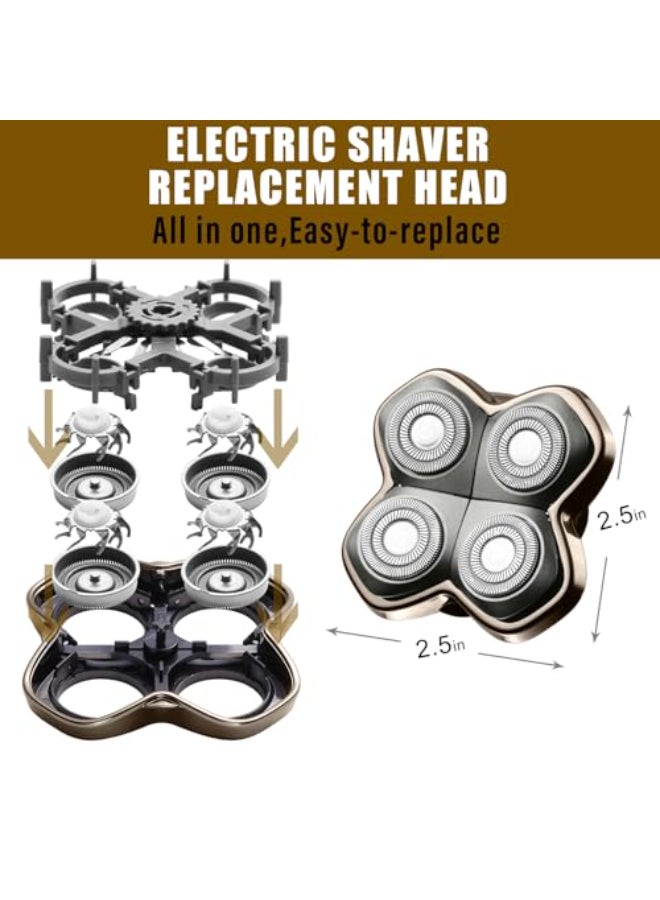 COSYONALL Shaver PRO 4 Head Replacement Blade Compatible with Skull PitbullButterfly kiss pro Palm ShaversElectric Shaver Head Shaver Blade for Bald Head Shavers for MenWomen 2 Pcs - Image 3