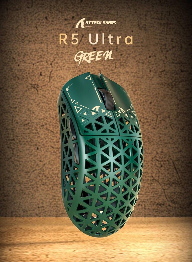 Attack Shark R5Ultra 8K Carbon Fiber Wireless Gaming Mouse with 42,000 DPI -PAW3950 MAX Sensor -39g Ultra-Lightweight -Nordic52840 -Wired/BT/2.4GHz Wirelss Programmable Mouse for PC/Mac - Image 5