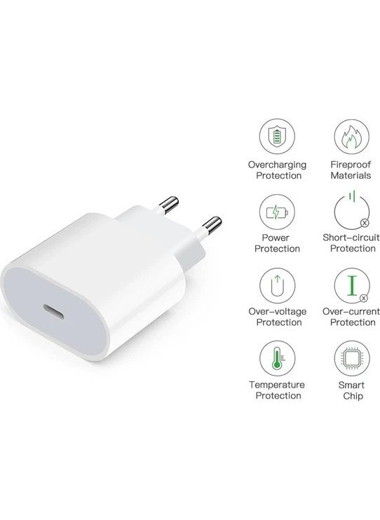 Mokin - Apple Watch Series 8 / Apple Watch Series 7 / Apple Watch Se2 / Apple Watch Ultra Compatible 20W Usb-C To Lightning Pd Fast Charger / Charger Adapter - Image 1