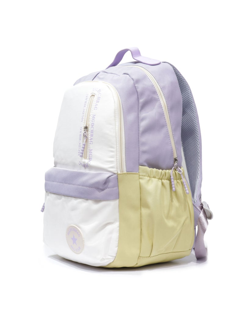 ALL STAR casual unisex school backpack made of high quality nylon purple - Image 2